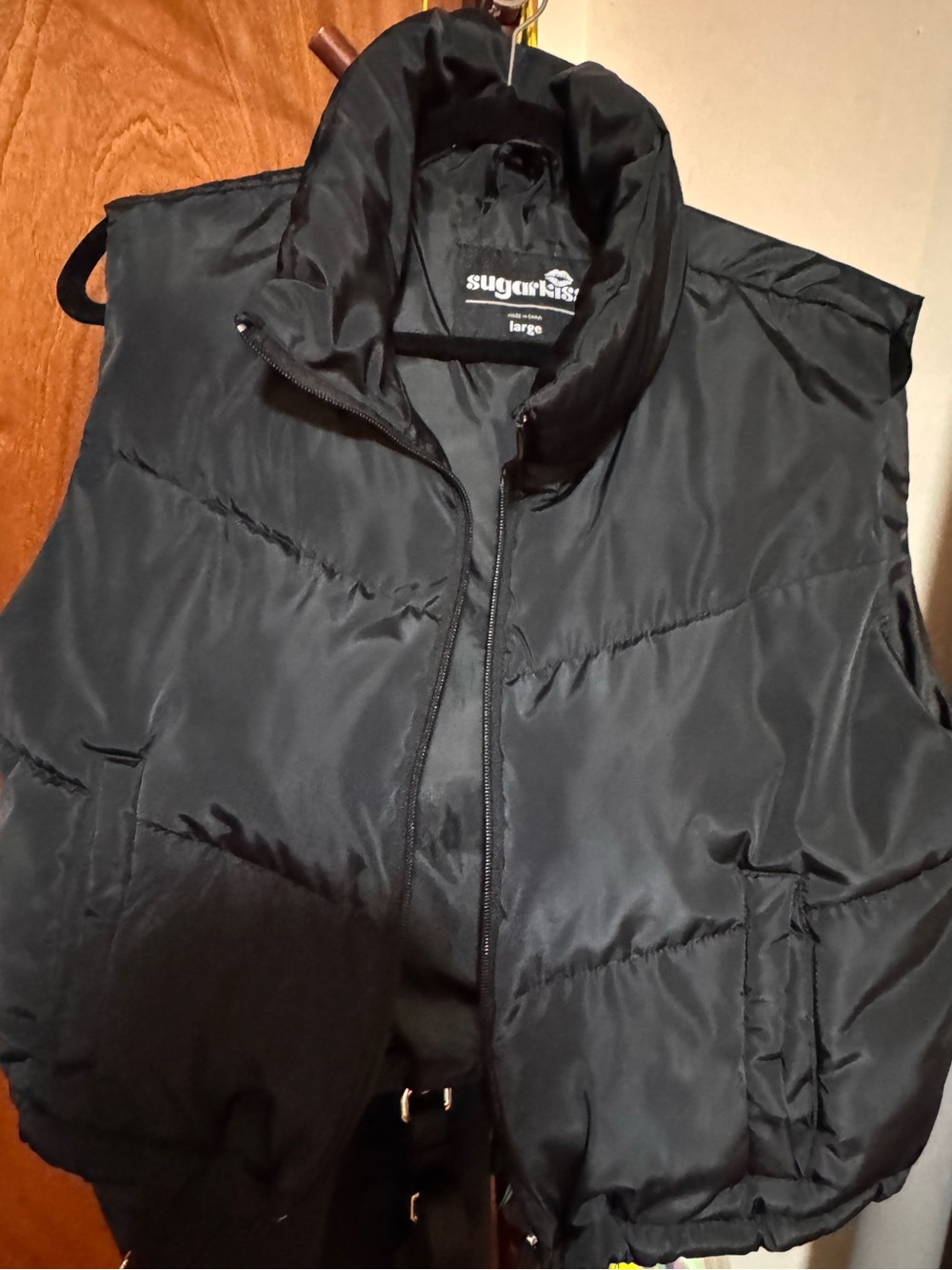 Black Puffer Vest – Women's Large